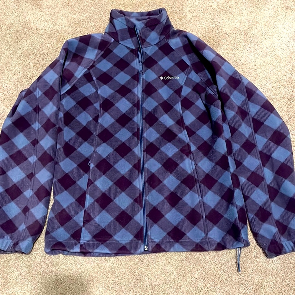 Columbia fleece full zip front jacket/sweater